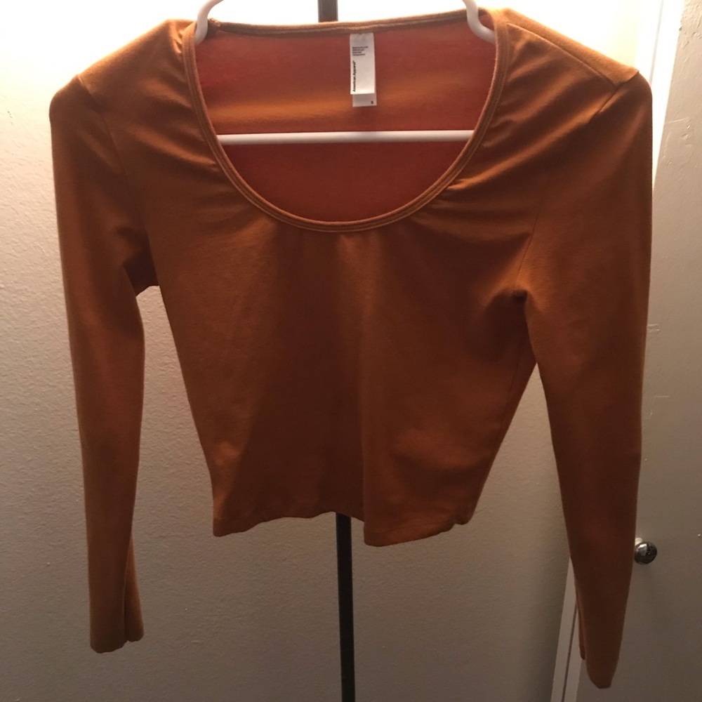 American Apparel Burnt Orange Crop Top